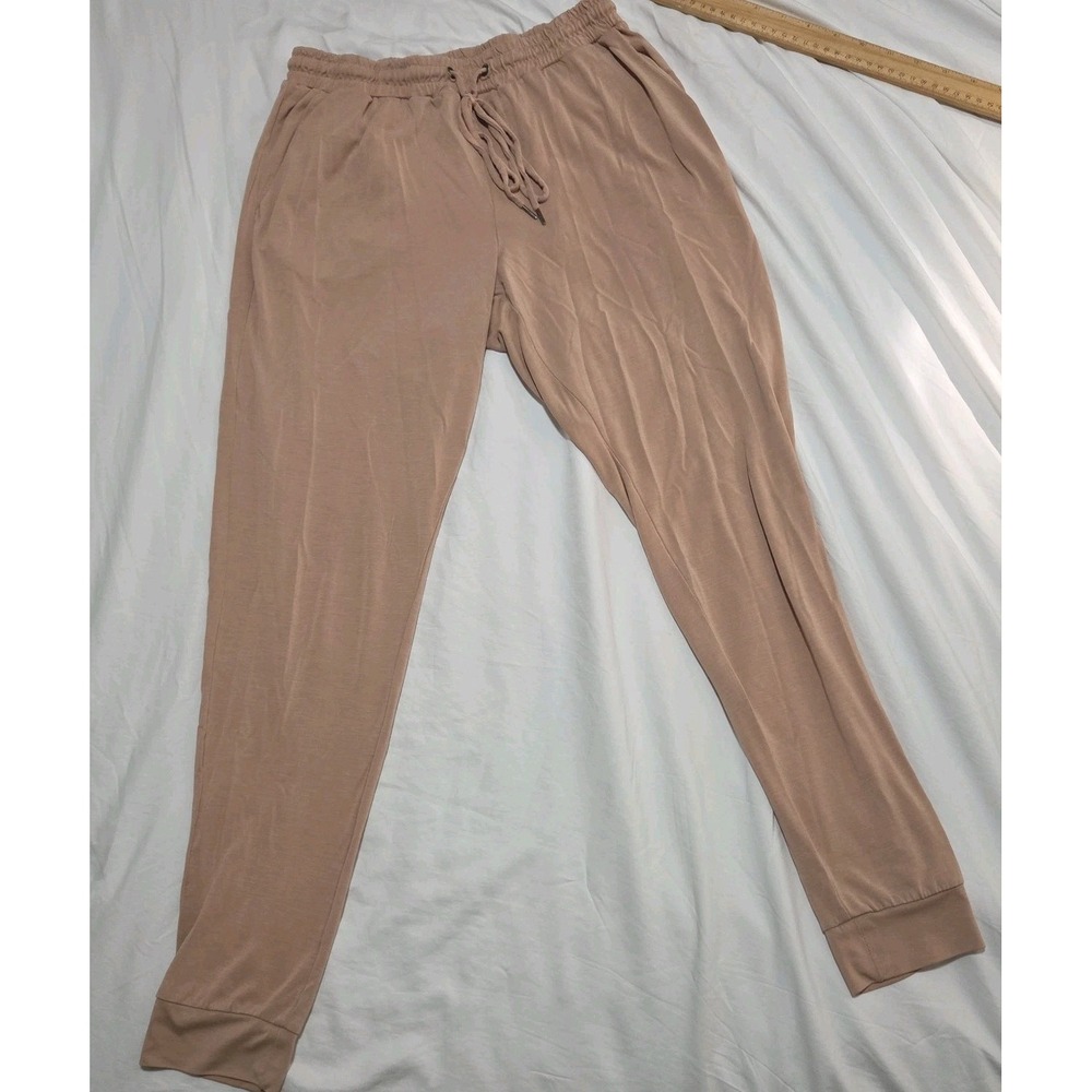 Philosophy Republic Clothing Jogger Pants XS Beige Modal Drawstring Lounge Casua